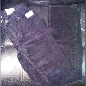 "St. John's Bay" Secretly Slender Classic Fit Straight Leg Black Corduroy Jeans
